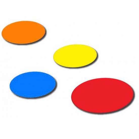 Rubber Markeringsdots (5 stuks) - Diverse kleuren
